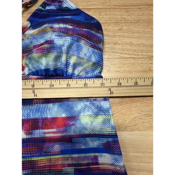 Athleta Redondo Cross Strap Tankini Women's Medium Padded Quickdri Swim Workout - Picture 8 of 8